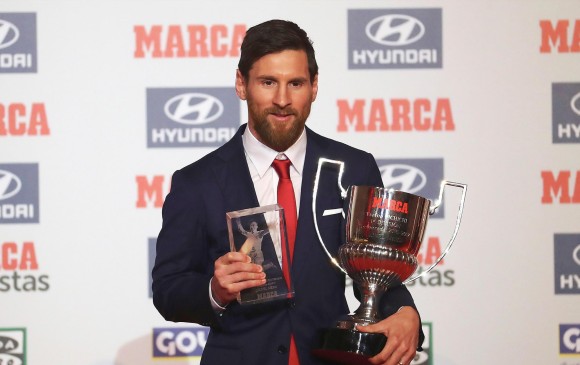 Esta es la cuarta vez que Messi gana el Pichichi al máximo goleador de la Liga de España. FOTO EFE
