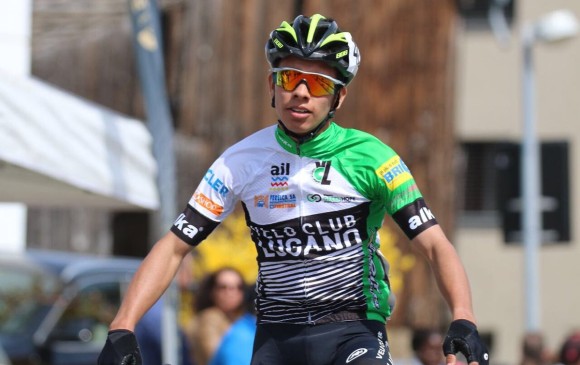 Rendón es otra promesa del ciclismo nacional. En Vuelta del Porvenir fue campeón por puntos y logró 2 etapas. GP di Loano, en Italia, siguiente cita este fin de semana. FOTO CORTESÍA GP DE Valloton