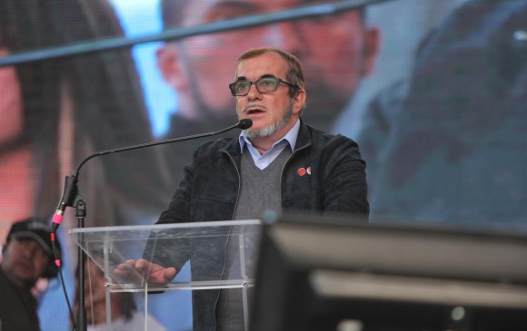 El candidato presidencial de la Farc, Rodrigo Londoño. FOTO COLPRENSA