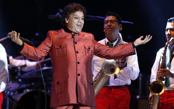 El divo de Juárez durante un concierto en Lima, Perú, el 14 de agosto de 2014. FOTO Archivo AFP