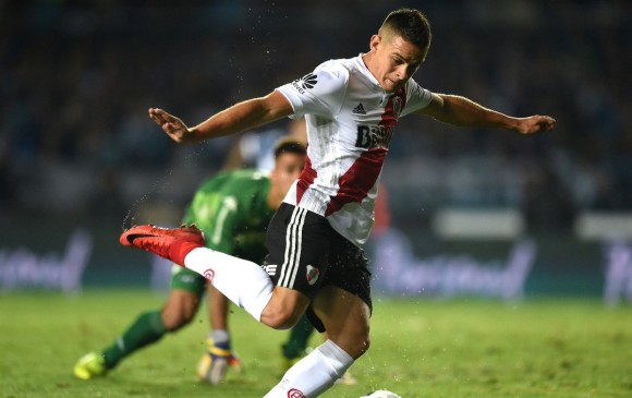 El delantero Rafael Santos Borré suma tres goles en la presente edición de la Copa Libertadores. FOTO Cortesía River Plate