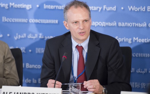 Alejandro Werner, director Departamento Hemisferio Occ. Fondo Monetario Interancional. 