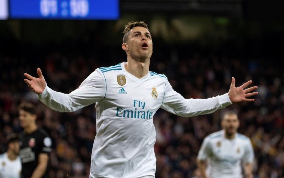 El portugués, Cristiano Ronaldo fue la gran figura en la goleada 6-3 del Real Madrid ante Girona.FOTO EFE