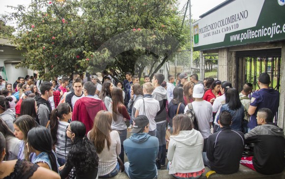 Los estudiantes del Politécnico pagan más por matrícula que los estudiantes de la Universidad de Antioquia, esta última una institución acreditada de alta calidad. FOTO carlos alberto velásquez