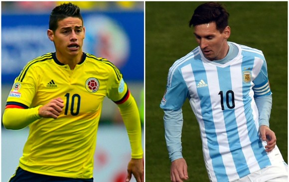 Ni el colombiano ni el argentino han logrado demostrar su mejor nivel en lo que va de la Copa. FOTOS AFP