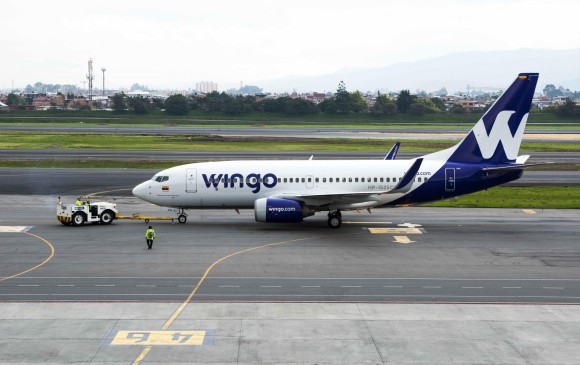 La aerolínea Wingo alzó vuelo con cuatro aeronaves de nueva generación. Desde el aeropuerto Eldorado tene operaciones a diez destinos. Abrirá ruta Bogotá-Caracas en marzo. FOTO colprensa
