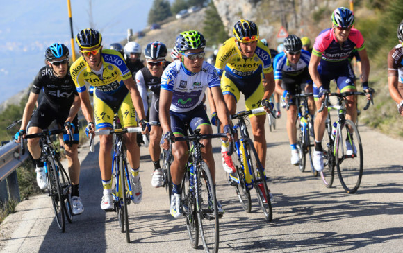 Nairo Quintana y Alberto Contador son los dos favoritos a conquistar las cimas de la ronda gala. FOTO CORTESÍA MOVISTAR TEAM