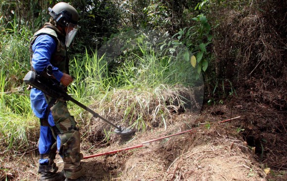 En Colombia se han declarado 271 municipios libres de sospechas de minas antipersonal. FOTO: Jaime Pérez
