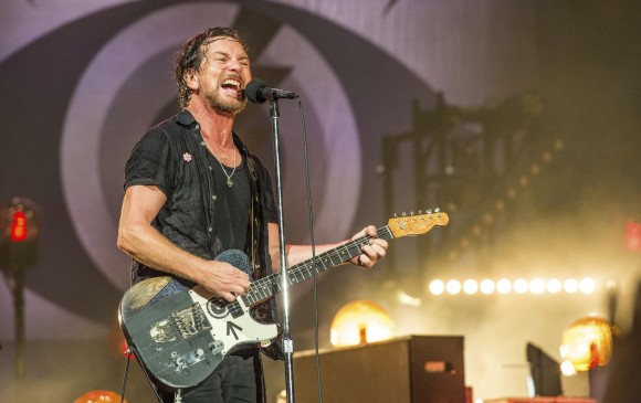El grupo de grunge Pearl Jam hace parte de los nominados de este año. En la imagen Eddie Vedder. FOTO AP