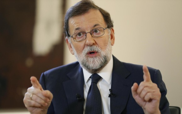 En entrevista con EFE, Rajoy aseguró que el gobierno español utilizará todos los medios para impedir la secesión. FOTO EFE