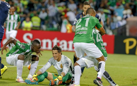 El tercer gol contra Rosario, uno de los más recordados por la hinchada verde en la gesta del 2016. FOTO ARCHIVO JUAN ANTONIO SÁNCHEZ