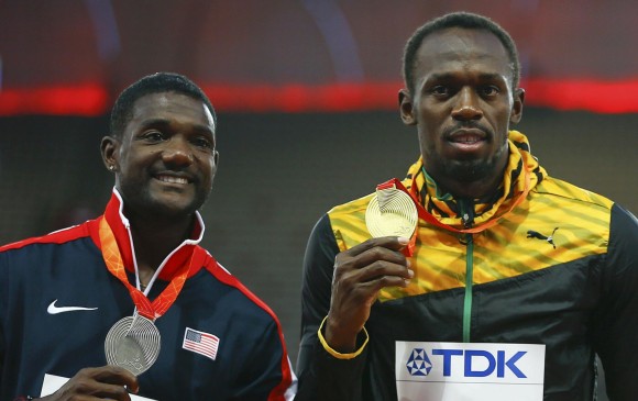 Hace cuatro días se entrentaron por la final de los 100 metros que también terminó a favor del jamaiquino. FOTO REUTERS