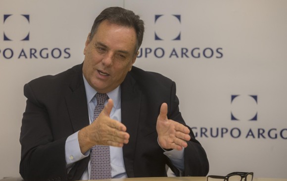 Jorge Mario Velásquez, presidente de grupo Argos, presentó el balance del primer trimestre. FOTO El Colombiano
