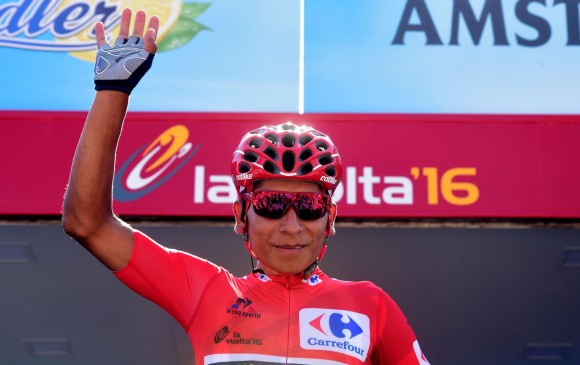 El ciclista boyancense completa 11 días como dueño del jersey rojo de líder. FOTO AFP