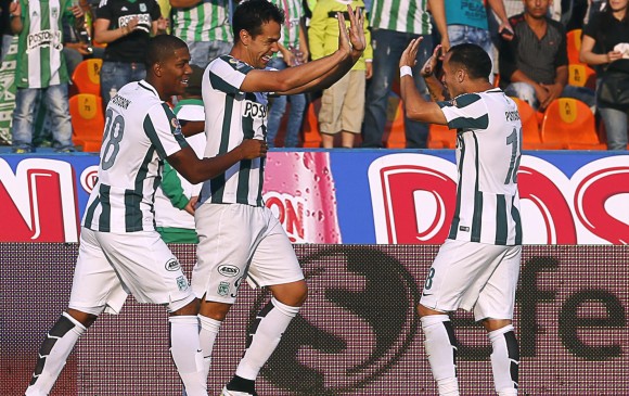 El conjunto verde superó al Medellín en uno de los mejores encuentros entre ambos equipos de los últimos años. FOTO HENRY AGUDELO