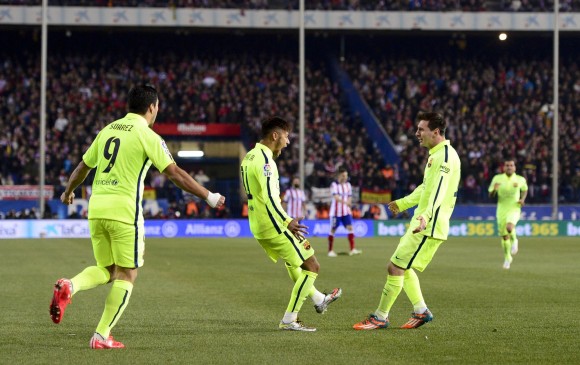 Neymar anotó dos de los tres goles del Barcelona. FOTO AFP