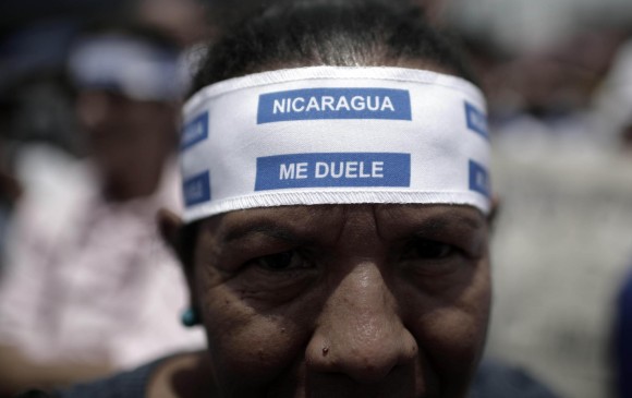 Pie de foto: En Nicaragua no frenan las protestas. FOTO EFE