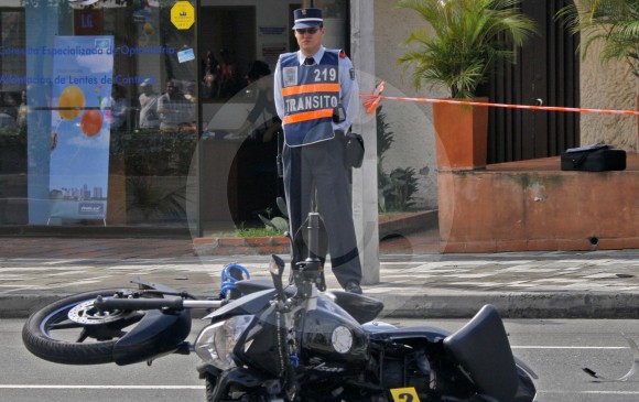 En lo corrido de 2019, según las autoridades, 1.001 motociclistas resultaron heridos en accidentes en Medellín. FOTO Esteban Vanegas