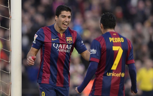 Luis Suárez anotó su primer gol en la Liga de España. FOTO AFP