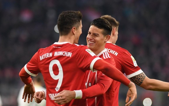 James Rodríguez recuperó la continuidad esta temporada y suma 18 partidos con la camiseta del Bayern. El momento de James es una inmejorable noticia para la Selección Colombia FOTO EFE 