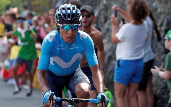 Nairo Quintana es noveno en la clasificación general del Tour. FOTO REUTERS