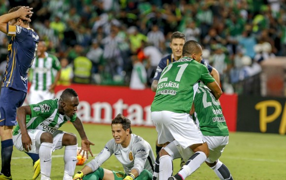 El agónico gol de Orlando Berrío en la reposición le entregó el cupo a Nacional y eliminó a Rosario en 2016. FOTO ARCHIVO (JUAN ANTONIO SÁNCHEZ