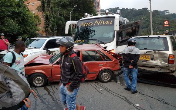 Accidente de ocho vehículos colapsó movilidad en Las Palmas