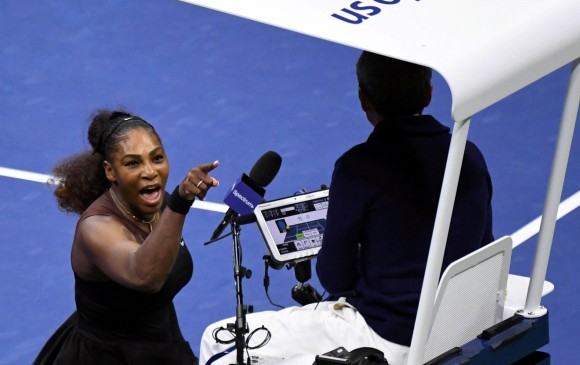 La tenista acusó al juez de silla de haber tomado una decisión “sexista” luego de sancionarla con un juego (2-6, 3-5 en ese momento) tras recibir tres warnings. FOTO REUTERS