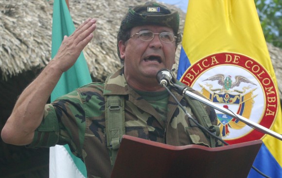 Alias “Ernesto Báez” fue uno de los máximos comandantes del bloque Central Bolívar, la facción más numerosa de las Autodefensas Unidas de Colombia. FOTO: Archivo.