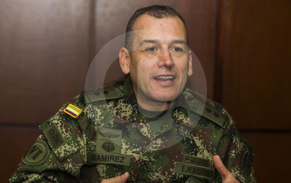 Asegura el general Juan Carlos Ramírez que gracias al trabajo de las autoridades, las afectaciones a las disidencias de las Farc en Antioquia llegaron al 40 por ciento. FOTO julio césar herrera.