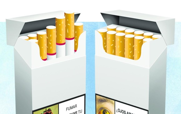Las imágenes explícitas en las cajetillas de cigarrillos pretenden entregar un mensaje más claro sobre los efectos nocivos de consumir este tipo de sustancias. FOTOILUSTRACIÓN EL COLOMBIANO