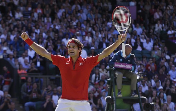 Roger Federer, tenista suizo, no podrá hacerse al único título que le falta: Olímpicos. FOTO AP