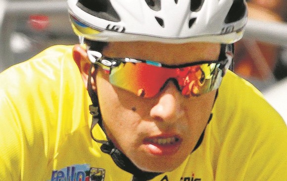 Róbinson Chalapud durante su triunfo en la Vuelta Marco Fidel Suárez. Ahora irá por la Vuelta a Colombia. FOTO donaldo zuluaga