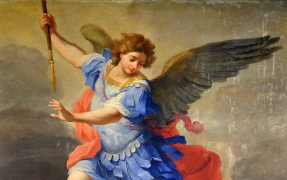 Este cuadro del arcángel San Miguel de Ludovico Gimignani está en la Basílica de Sant Andrea delle Fratte en Roma. FOTO Sstock