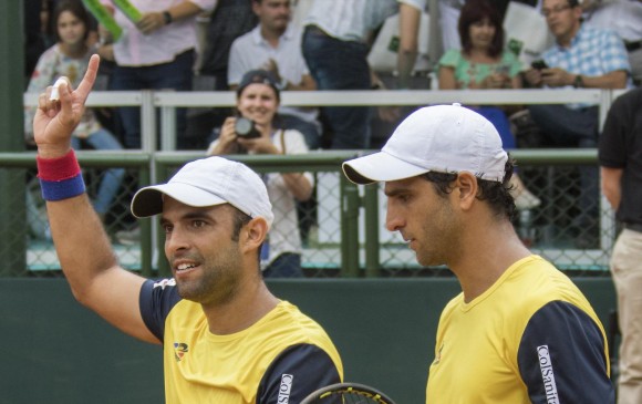 Robert Farah y Juan Sebastián Cabal (izquierda) buscan su primer título en Grand Slam como pareja. FOTO róbinson sáenz
