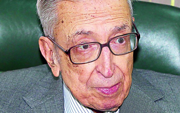 Darío Múnera Arango (q.e. p. d.) trabajó por 56 años en Coltabaco, 29 de ellos como presidente. FOTO Jaime Pérez