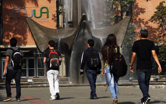 La Universidad de Antioquia es la institución que más han elegido los beneficiarios del fondo Medellín Epm. FOTO jaime pérez 