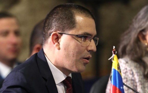 El canciller venezolano, Jorge Arreaza, señaló a las autoridades colombianas de ser “expertos vividores” . FOTO: EFE
