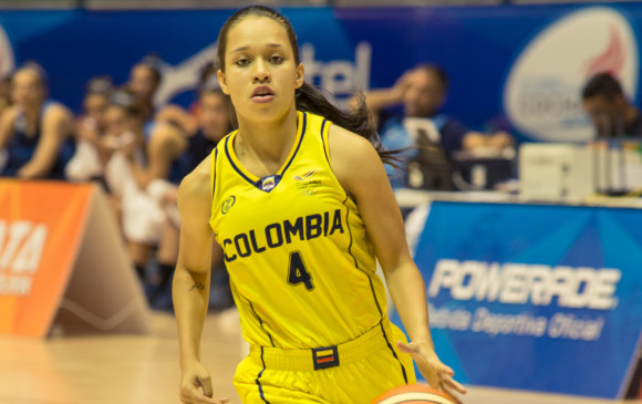 Manuela Ríos, una de las figuras del equipo colombiano de baloncesto en la cita de Bolivia. FOTO Juegos Cochabamba