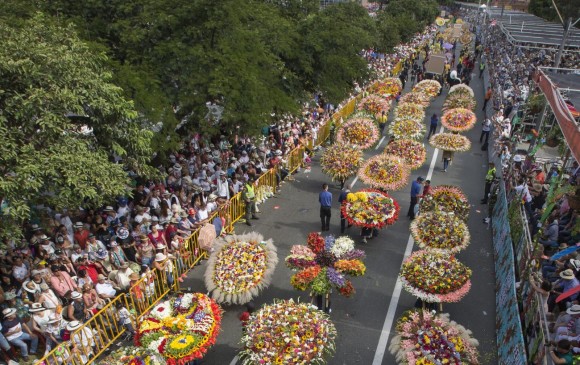Desfile de Silletros en la Feria de las flores. Foto: Manuel Saldarriaga Quintero