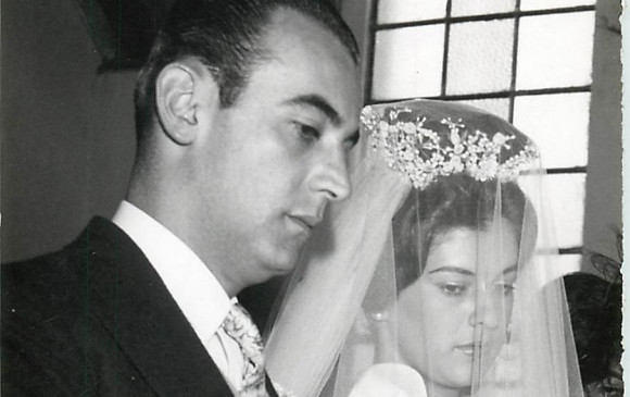 La pareja contrajo matrimonio el 30 de julio de 1960 en la Parroquia de Nuestra Señora de los Dolores de Manizales. FOTO Archivo