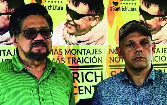 Los dos excombatientes (Márquez a la izquierda) devolvieron sus esquemas de seguridad y se refugiaron en las selvas del sur de Colombia tras la captura de “Jesús Santrich”. FOTO colprensa