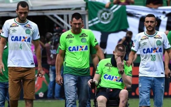 Neto estuvo el pasado sábado en el partido de Chapecoense vs. Palmeiras. Foto Instagram Alan Ruschel