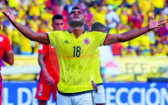 Borja, el exdelantero de Nacional que sueña con marcar su primer gol oficial con la Selección Colombia de mayores, por ahora lucha por ganarse el puesto de titular. FOTO juan antonio sánchez