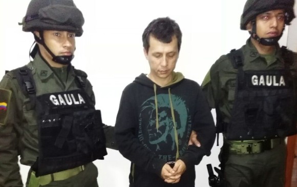 Óscar Darío Restrepo, alias “Porrón”, fue capturado en el muncipio de Jamundí. FOTO CORTESÍA