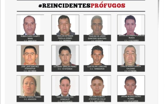 Estos son los 20 ladrones más buscados en Medellín