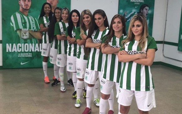 Parte del equipo Atlético Nacional Femenino. FOTO @malejaarbelaez