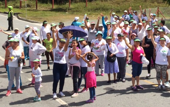 Santo Domingo fue uno de los 117 municipios que se sumaron a la carrera Mujeres sin miedo. FOTO cortesía