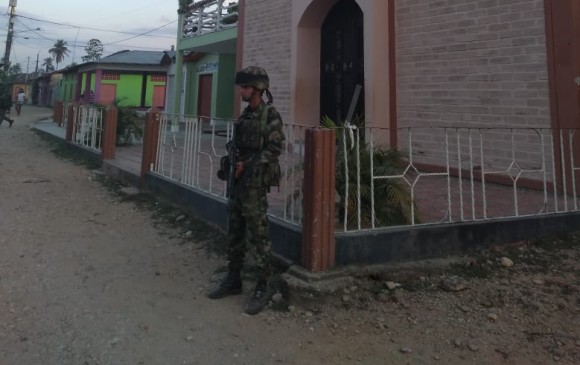 Miedo en Cuturú, población del Bajo Cauca antioqueño, por enfrentamientos entre ilegales. Foto: Ejército