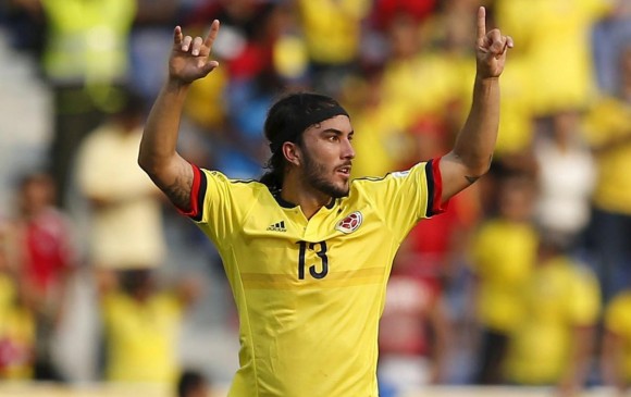 Sebastián Pérez jugó muy bien los dos partidos de eliminatorias de Colombia en esta jornada, marcó el segundo gol en Barranquilla. FOTO Reuters